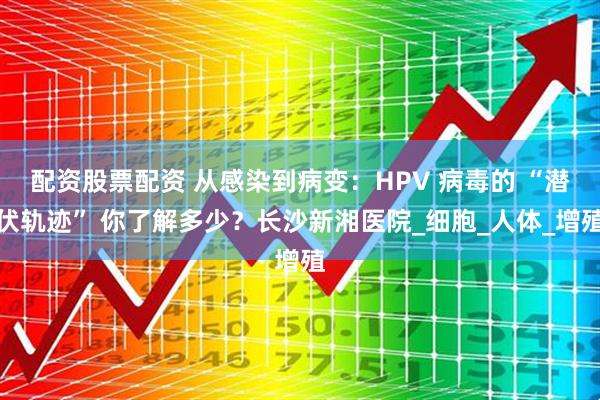 配资股票配资 从感染到病变：HPV 病毒的 “潜伏轨迹” 你了解多少？长沙新湘医院_细胞_人体_增殖